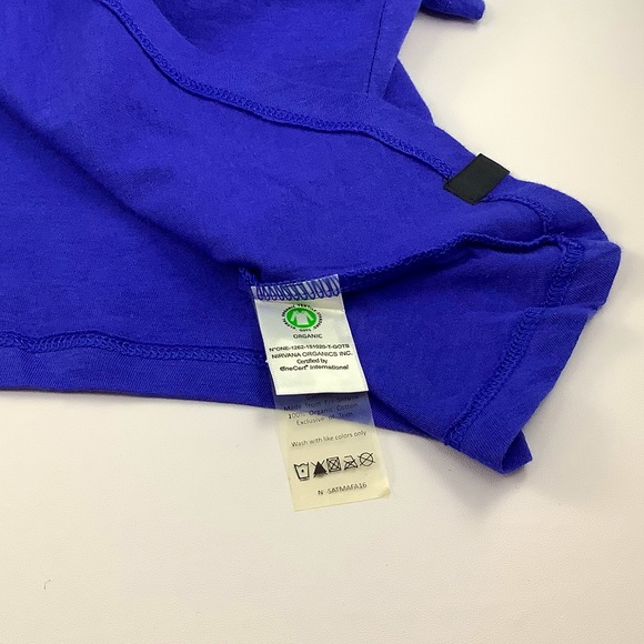 NWT Satva Blue 100% Organic Cotton Hi-Lo Tee XS - Picture 6 of 12